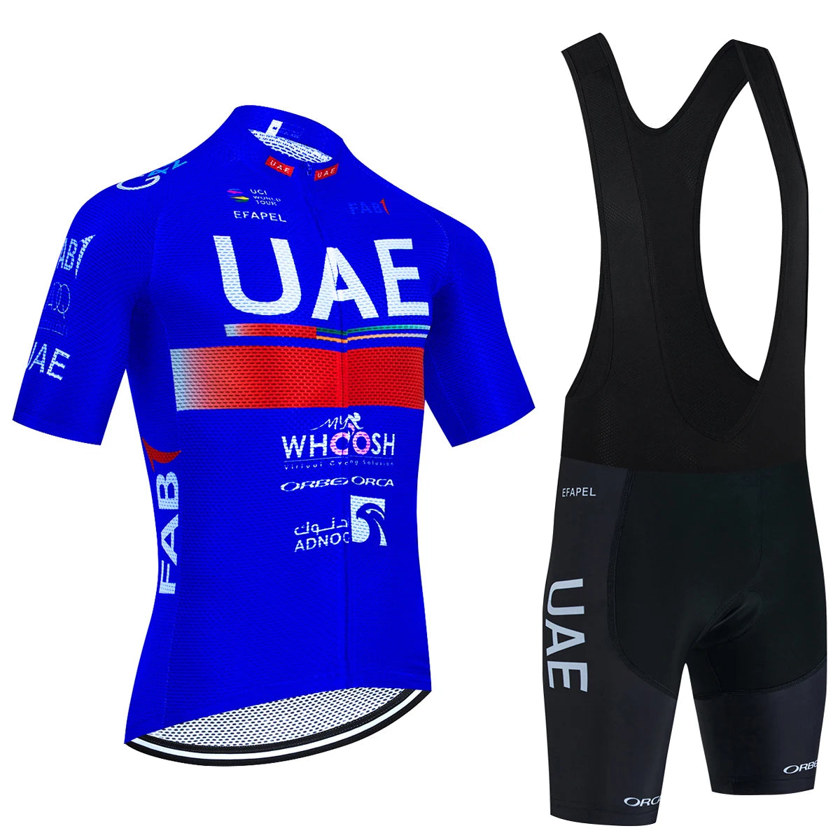 Pro-Team UAE Cycling Jersey & Bib Shorts Set (20D Gel Pad)