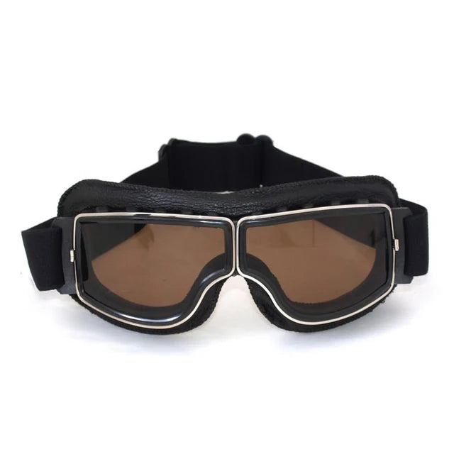 Vintage Leather Motorcycle & Ski Goggles