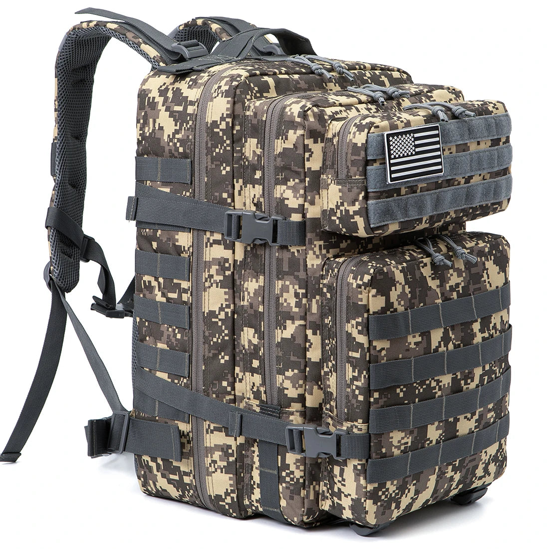 45L Tactical MOLLE Backpack for Hiking & Trekking
