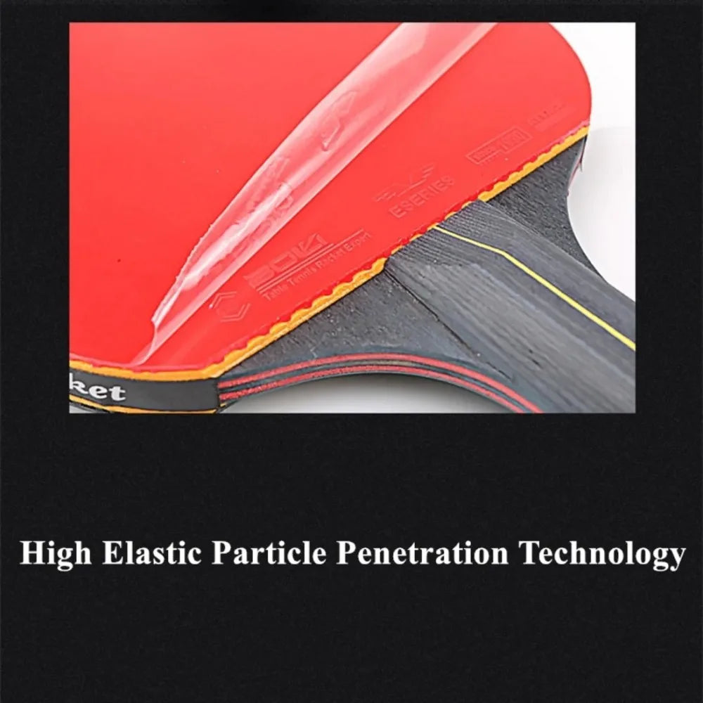Professional Table Tennis Racket Set 2PCS - 5/6 Star