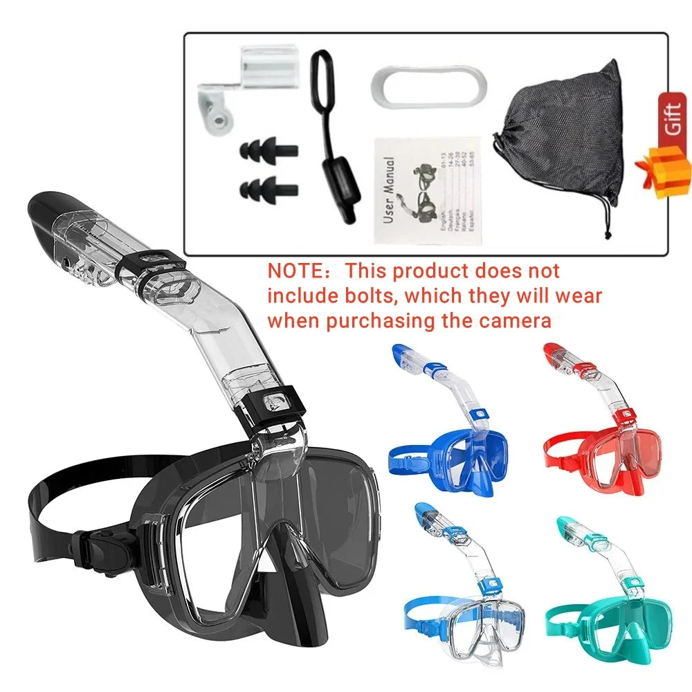 3-in-1 Convertible Snorkel & Dive Mask