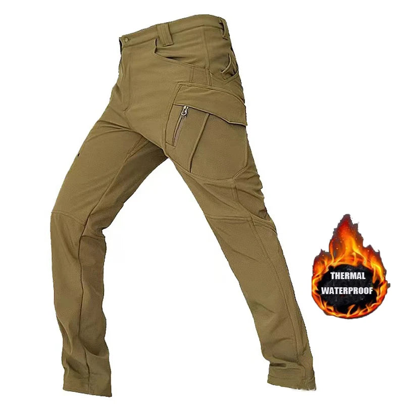 Waterproof Fleece-Lined Softshell Jacket & Pants Set