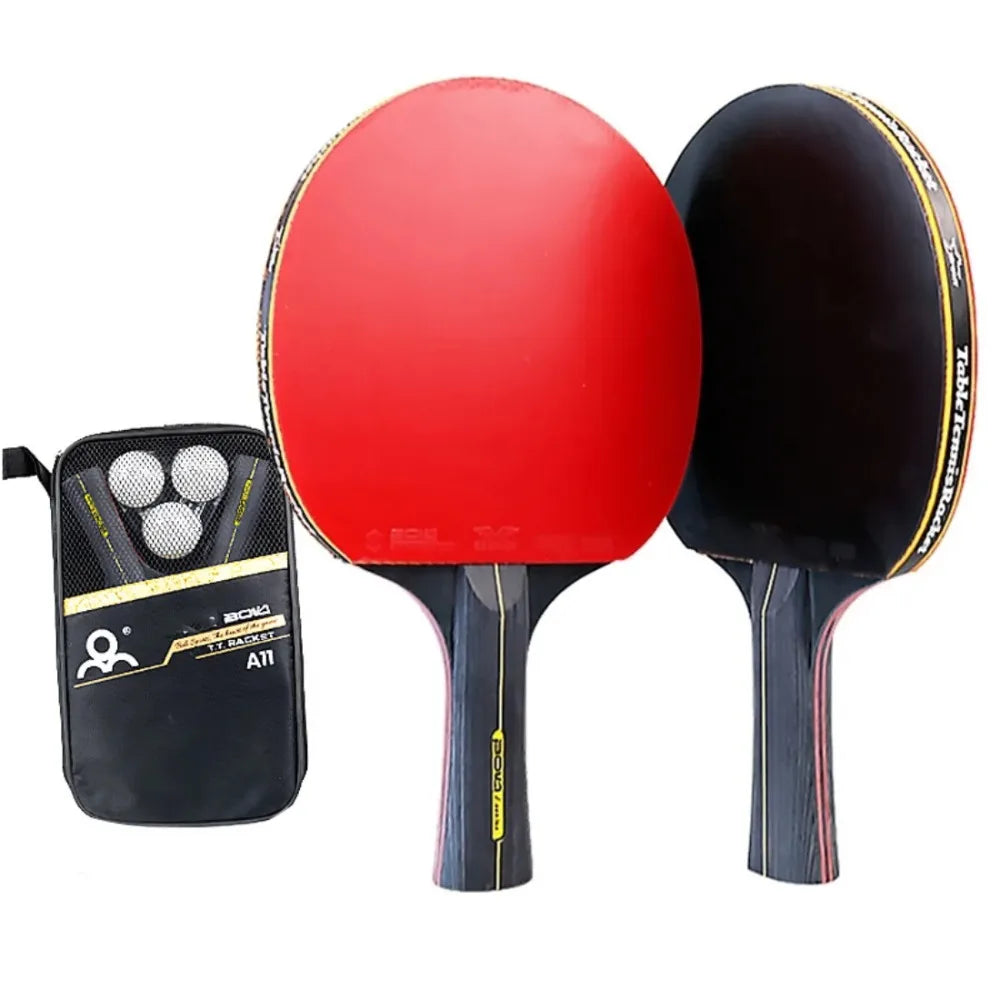Professional Table Tennis Racket Set 2PCS - 5/6 Star