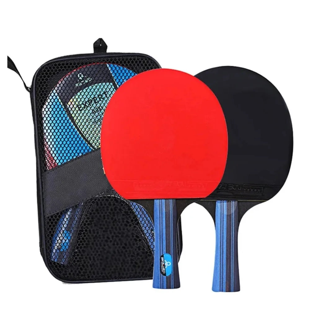 Professional Table Tennis Racket Set 2PCS - 5/6 Star