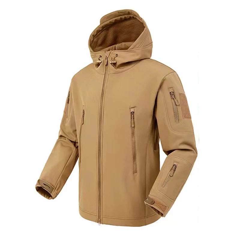 Waterproof Fleece-Lined Softshell Jacket & Pants Set