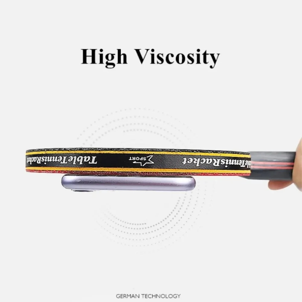 Professional Table Tennis Racket Set 2PCS - 5/6 Star