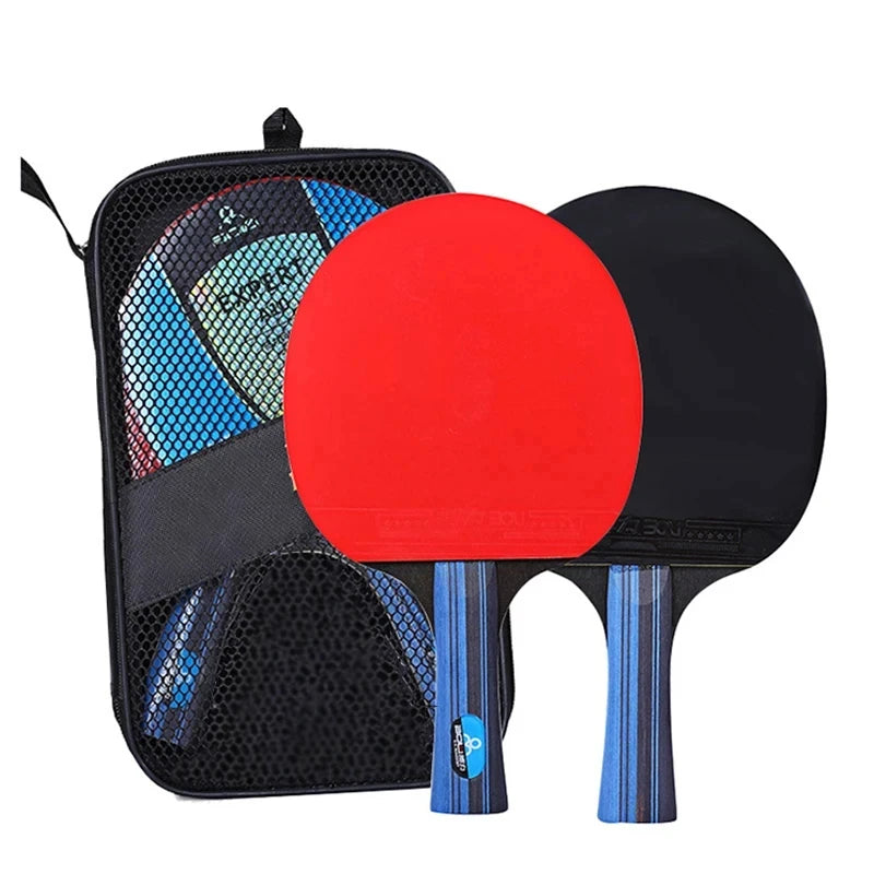 Professional Table Tennis Racket Set 2PCS - 5/6 Star