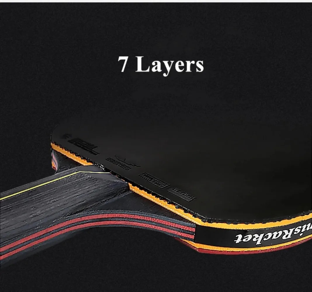 Professional Table Tennis Racket Set 2PCS - 5/6 Star