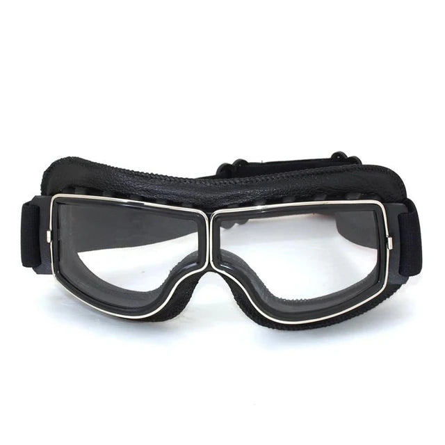 Vintage Leather Motorcycle & Ski Goggles