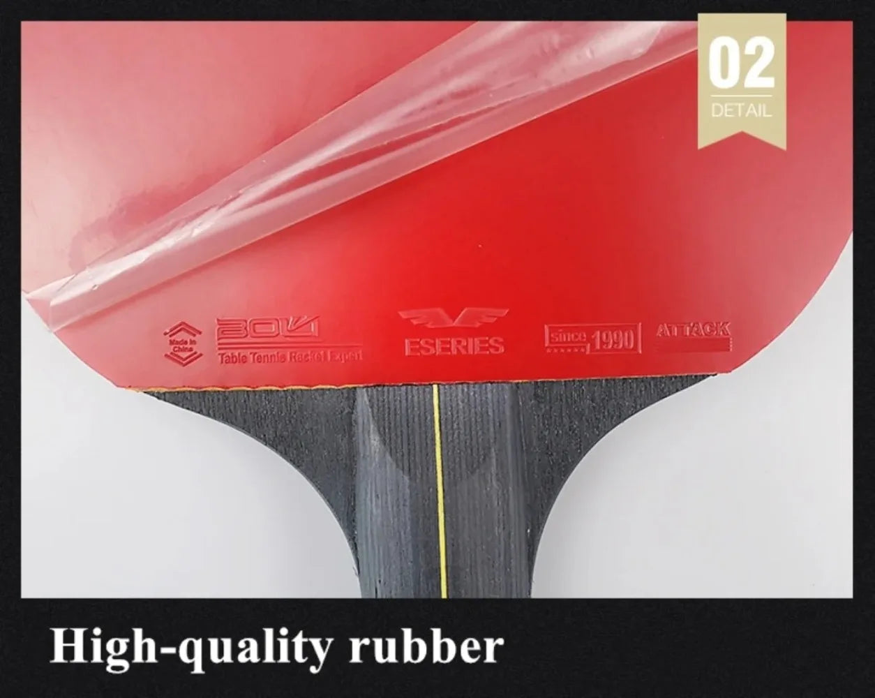Professional Table Tennis Racket Set 2PCS - 5/6 Star