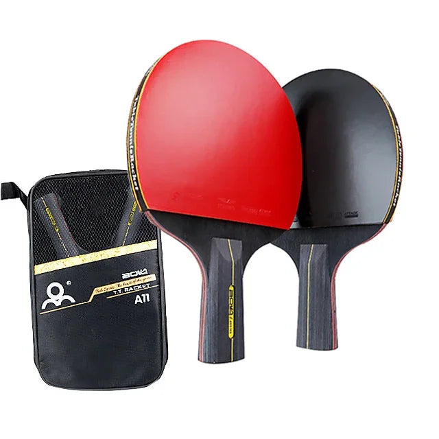 Professional Table Tennis Racket Set 2PCS - 5/6 Star