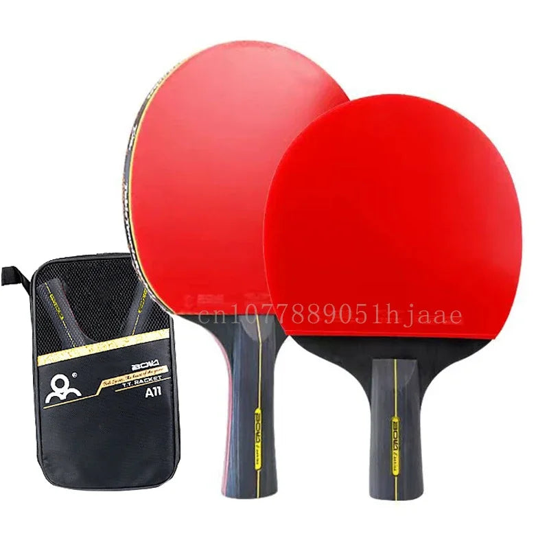 Professional Table Tennis Racket Set 2PCS - 5/6 Star