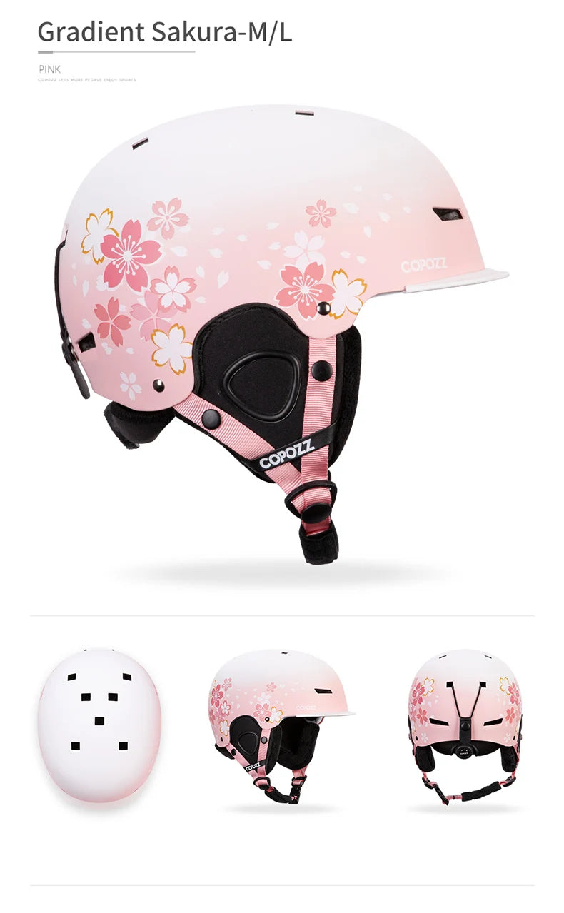 COPOZZ Graphic Art Ski & Snowboard Helmet (CE Certified)