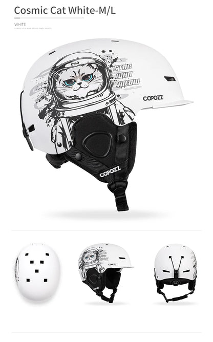 COPOZZ Graphic Art Ski & Snowboard Helmet (CE Certified)