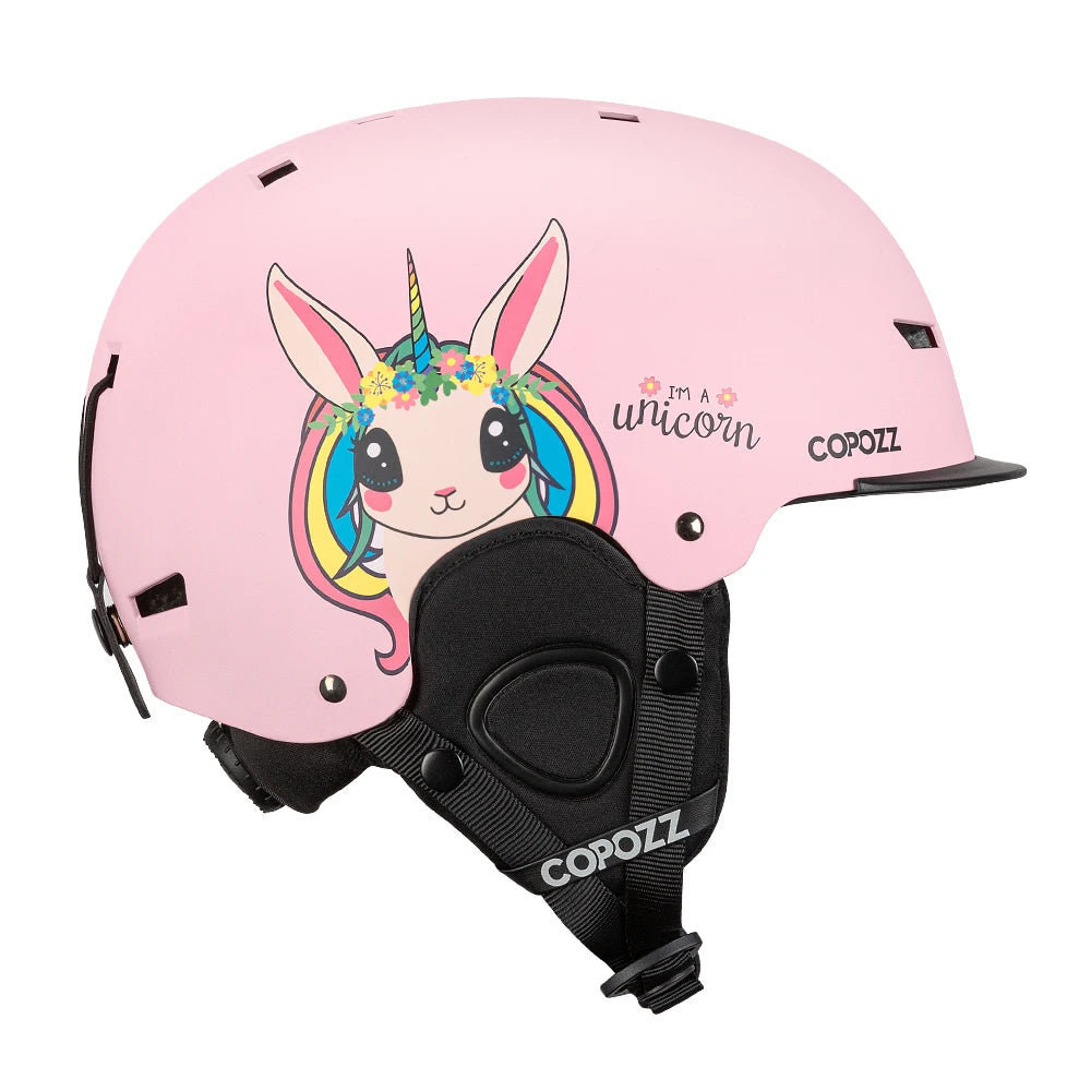COPOZZ Graphic Art Ski & Snowboard Helmet (CE Certified)