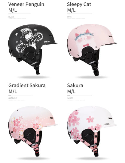 COPOZZ Graphic Art Ski & Snowboard Helmet (CE Certified)