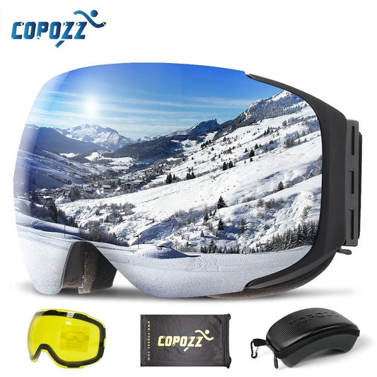 COPOZZ Magnetic Ski & Snowboard Goggles (2-Second Lens Change)