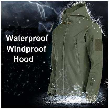 Waterproof Fleece-Lined Softshell Jacket & Pants Set