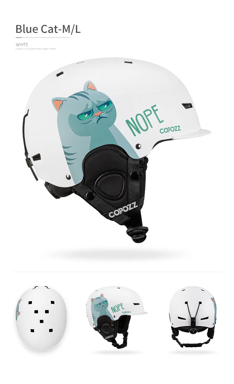 COPOZZ Graphic Art Ski & Snowboard Helmet (CE Certified)