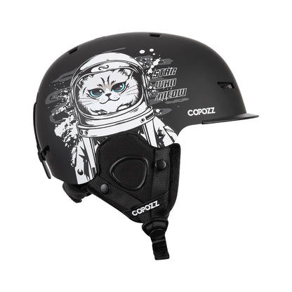 COPOZZ Graphic Art Ski & Snowboard Helmet (CE Certified)