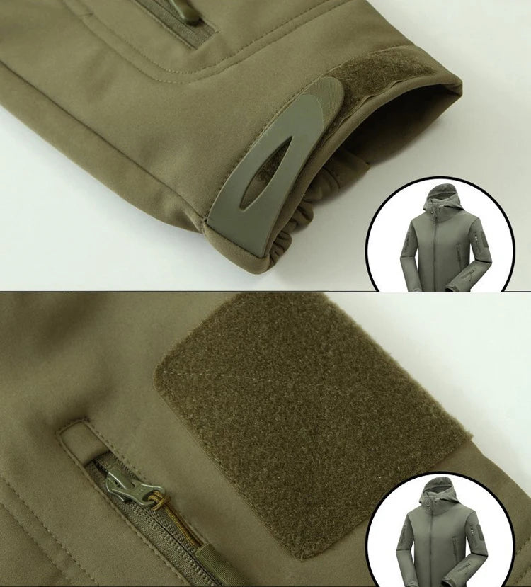 Waterproof Fleece-Lined Softshell Jacket & Pants Set