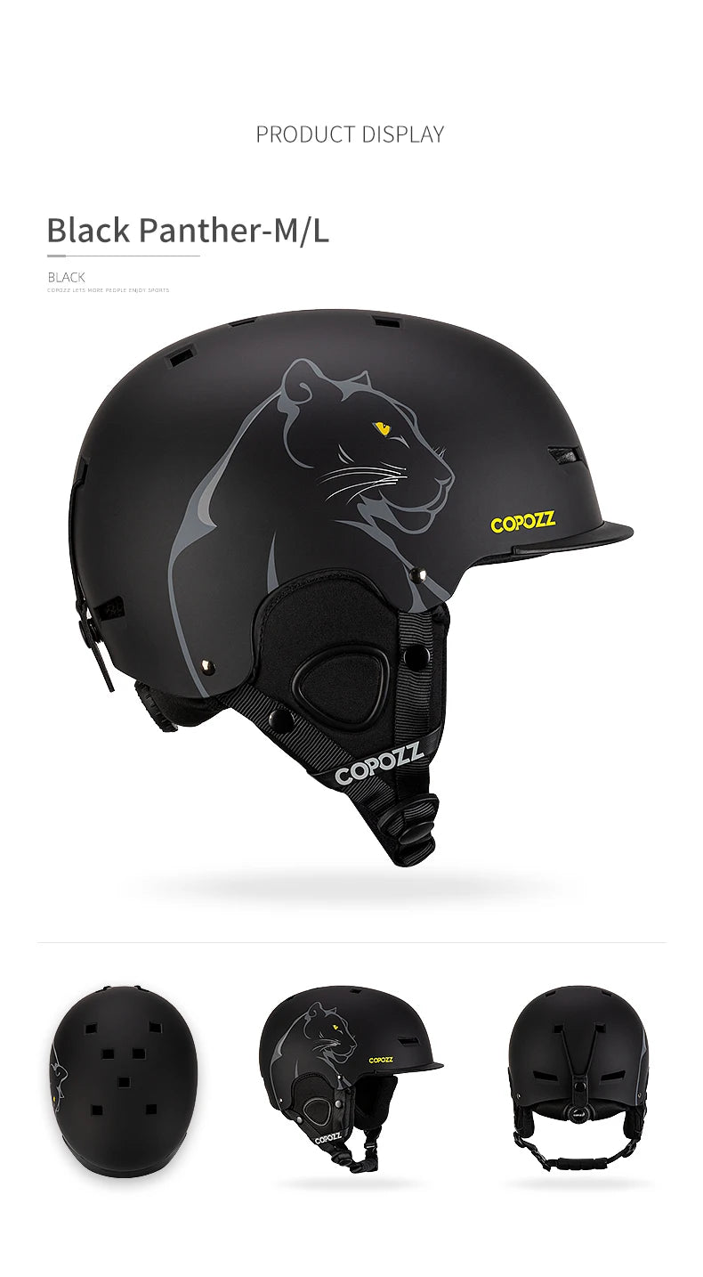 COPOZZ Graphic Art Ski & Snowboard Helmet (CE Certified)