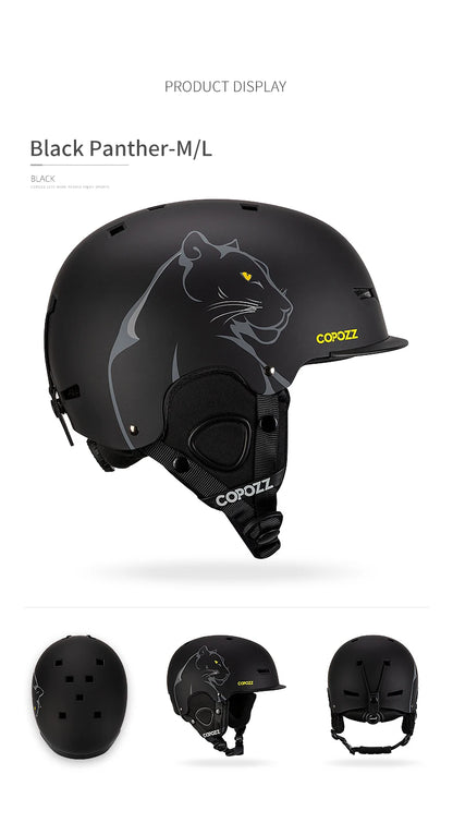 COPOZZ Graphic Art Ski & Snowboard Helmet (CE Certified)