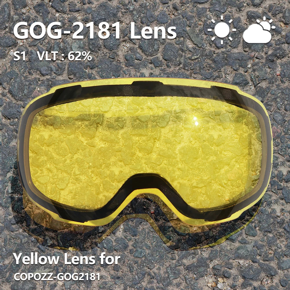 COPOZZ Magnetic Ski & Snowboard Goggles (2-Second Lens Change)