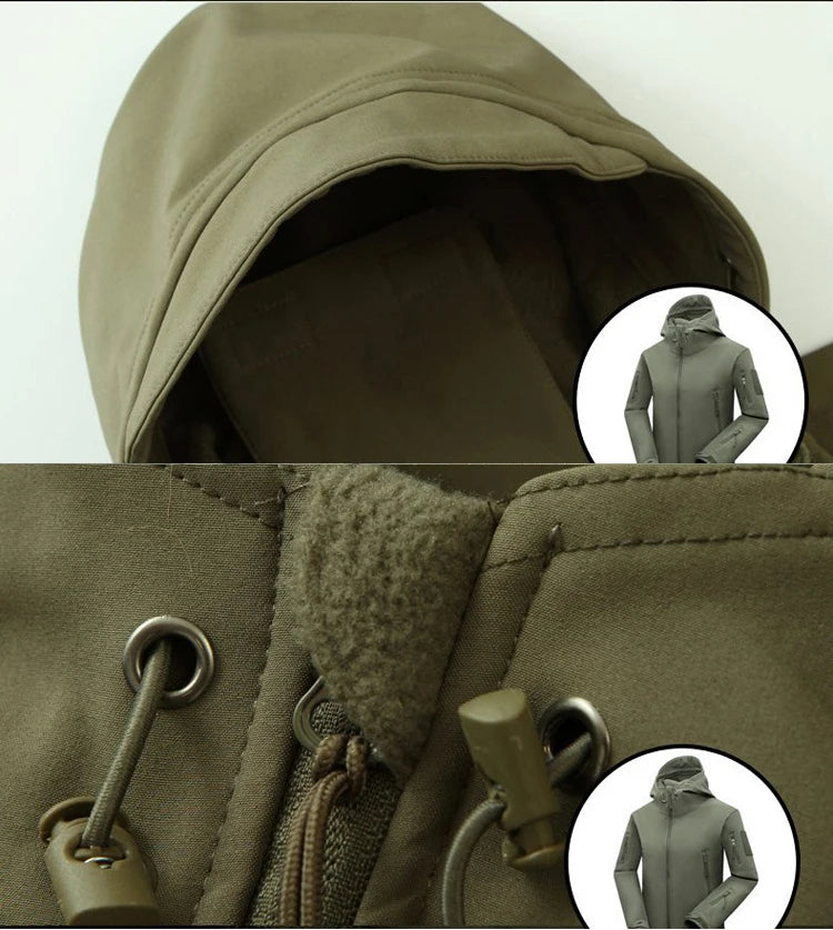 Waterproof Fleece-Lined Softshell Jacket & Pants Set