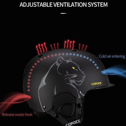 COPOZZ Graphic Art Ski & Snowboard Helmet (CE Certified)