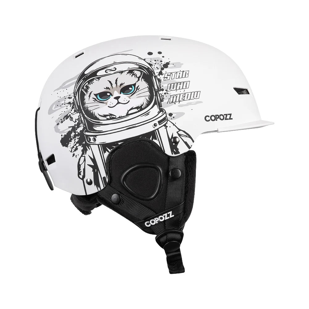 COPOZZ Graphic Art Ski & Snowboard Helmet (CE Certified)