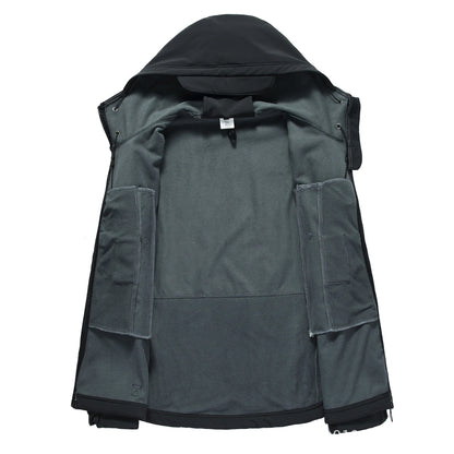 Waterproof Fleece-Lined Softshell Jacket & Pants Set