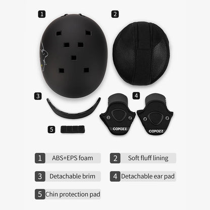 COPOZZ Graphic Art Ski & Snowboard Helmet (CE Certified)