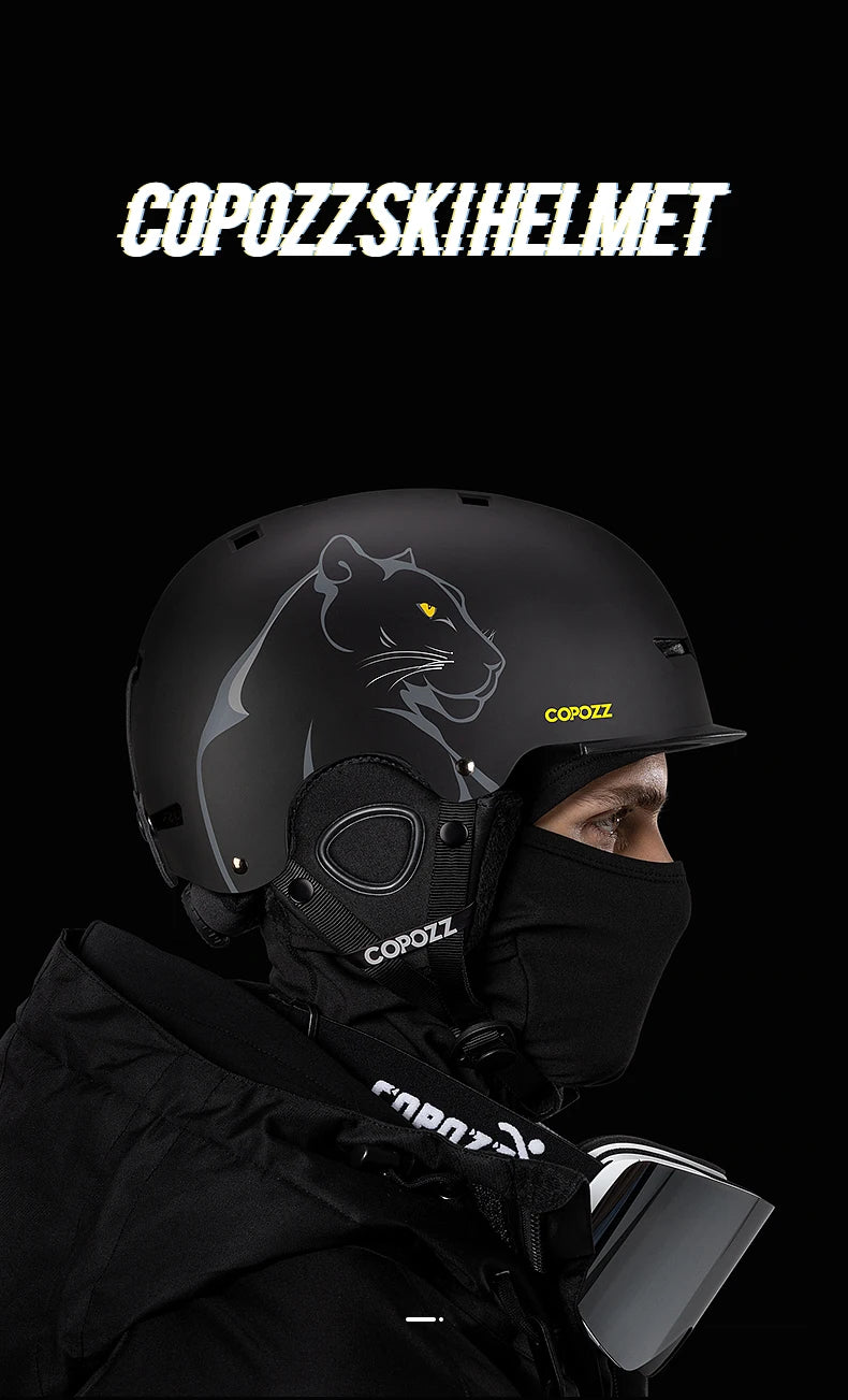 COPOZZ Graphic Art Ski & Snowboard Helmet (CE Certified)