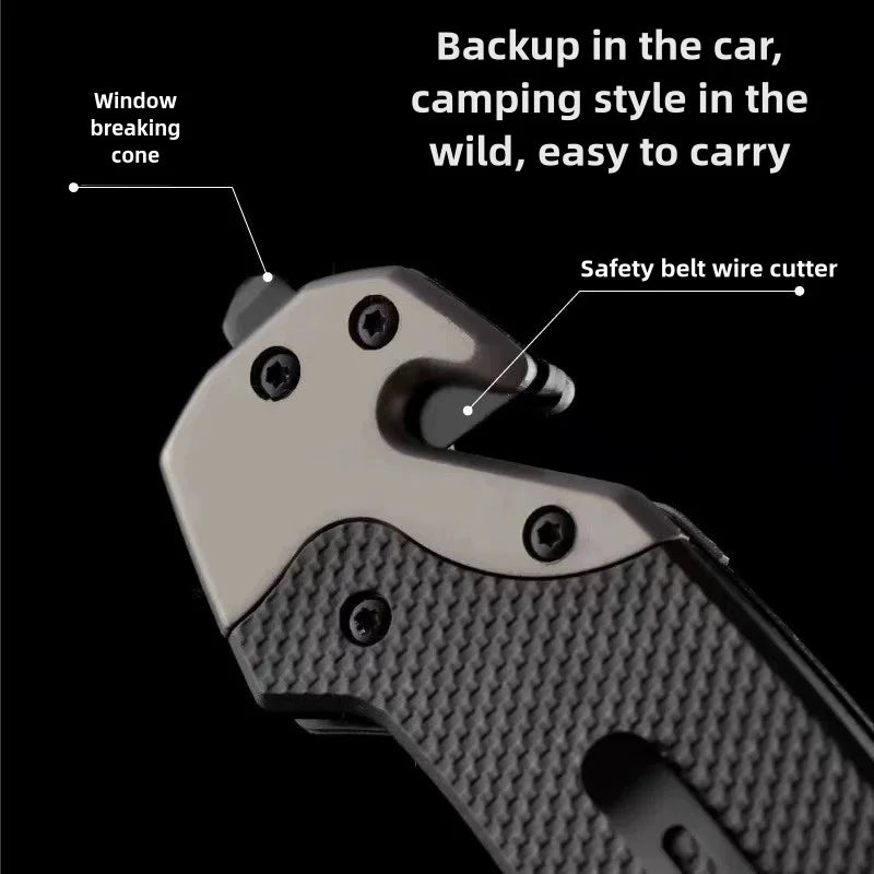 Tactical Rescue & Survival Folding Knife