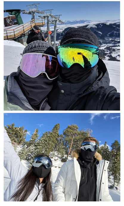 NATFIRE Pro Interchangeable Ski & Snowboard Goggles (OTG)