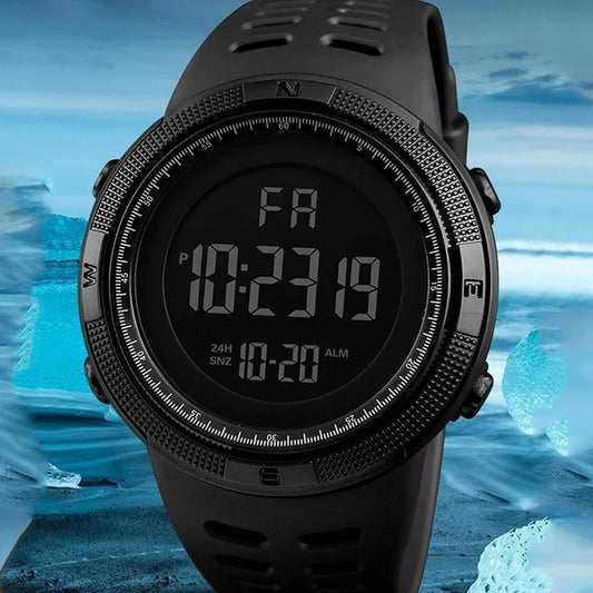 Rugged Digital Sports & Outdoor Watch