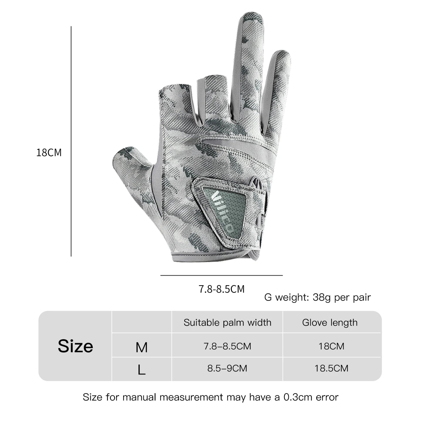 Three-Finger Breathable Fishing Gloves with UV Protection