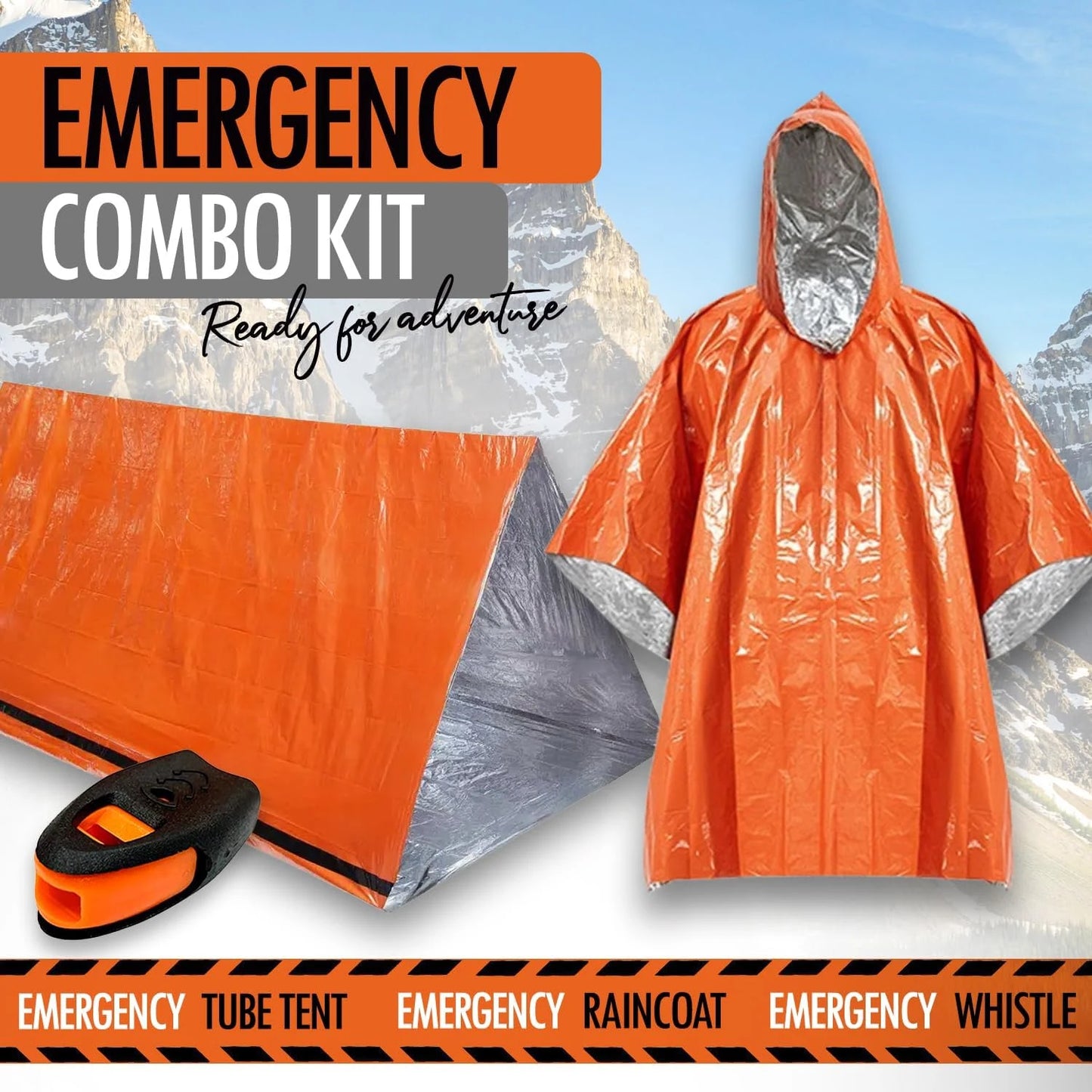 Emergency Survival Shelter Tent (2-Person Mylar Tent)