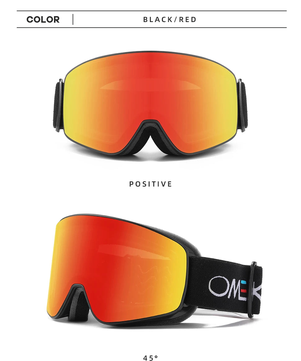 OMEKOL Classic Ski & Snowboard Goggles