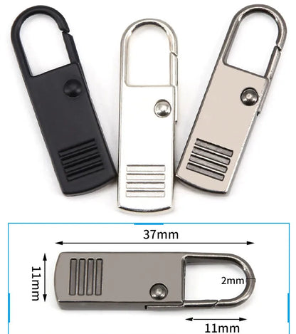 Instant Clip-On Metal Zipper Pulls