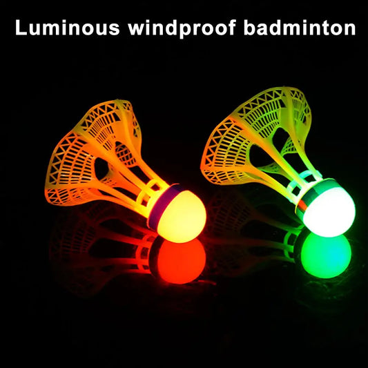LED Luminous & Windproof Badminton Shuttlecocks