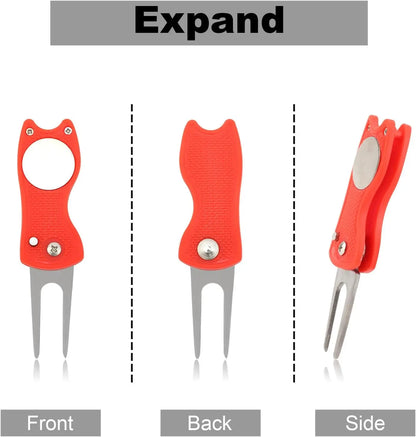 3-in-1 Switchblade Golf Divot Tool