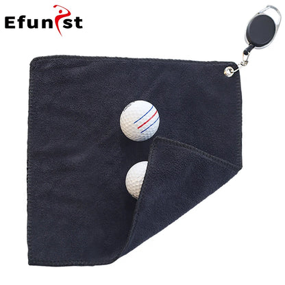 Retractable Microfiber Golf Towel