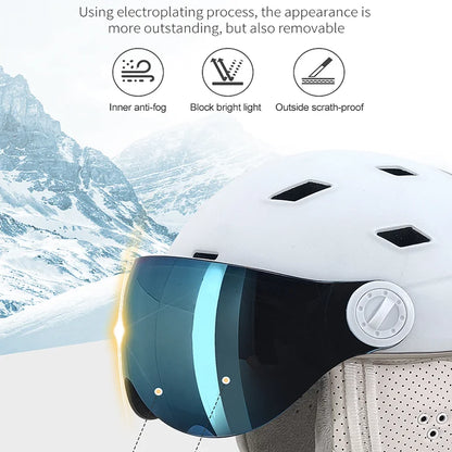 MOON Professional Ski & Snowboard Helmet (with Optional Visor)