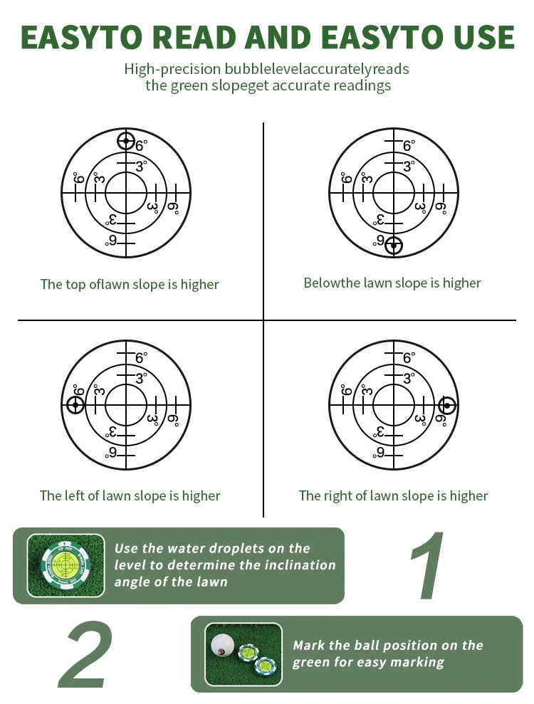 Caiton Magnetic Green-Reading Ball Marker
