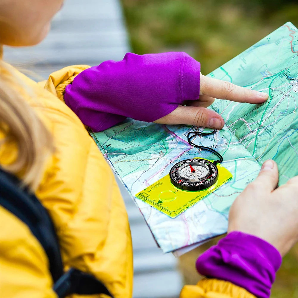 Professional Orienteering & Hiking Map Compass