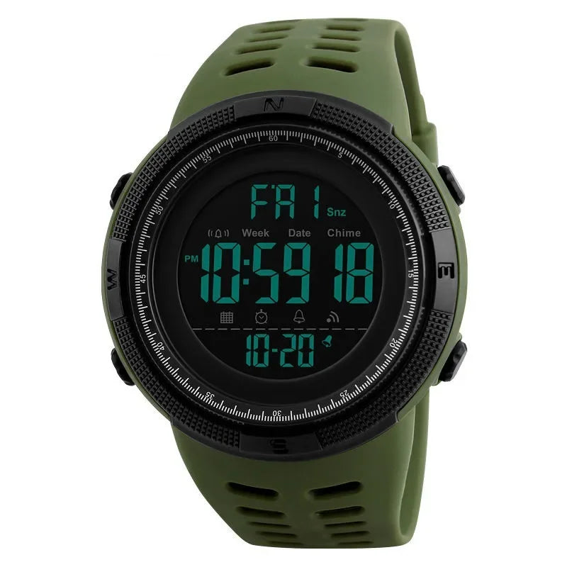 Rugged Digital Sports & Outdoor Watch