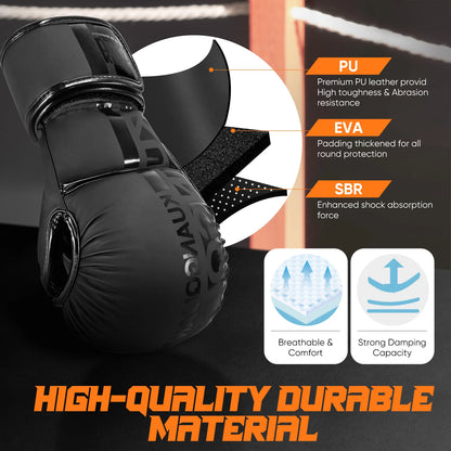 Extended Wrist Support MMA Sparring Gloves