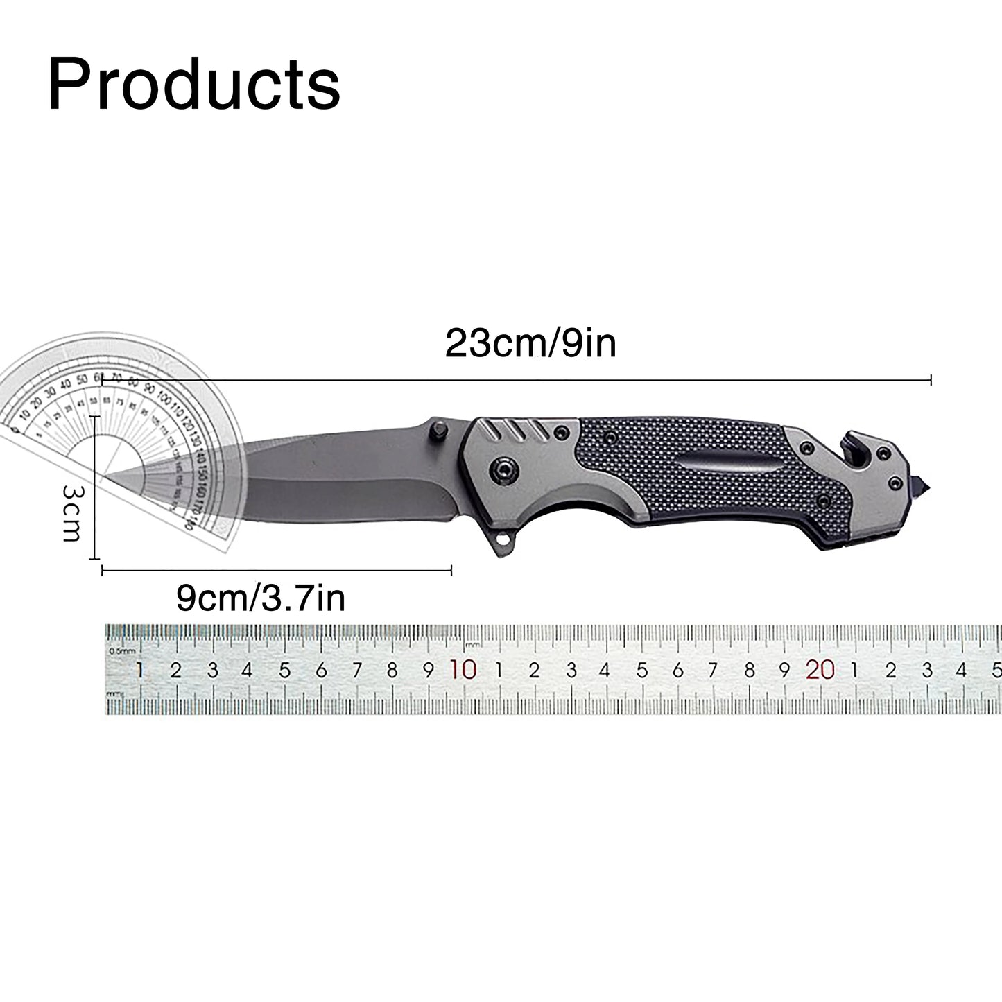 Tactical Rescue & Survival Folding Knife